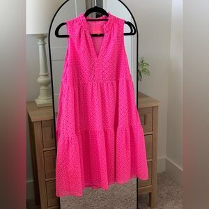 Lilly Pulitzer HOT PINK sleeveless dress